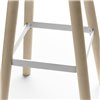 Taburete Set patas madera polipropileno Sellex
