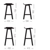 Taburete Set Patas de Madera Roble Bajo Sellex