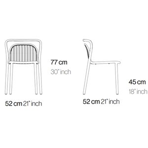 Silla Classe Slats Möwee