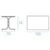 Mesa borde redondo Table System Emu