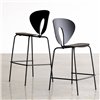Taburete Globus Bajo/Alto: Negro-Negro