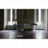 Mesa rectangular Ragno de Fiam. Mesas modernas de cristal para comedor.