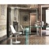 Mesa rectangular Ragno de Fiam. Mesas modernas de cristal para comedor.