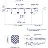 Lámpara suspensión Nans Catenary S/16/4L Bover