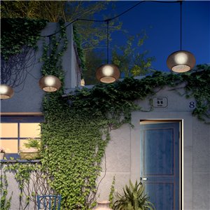 Lámpara suspensión Garota Catenary S/27/4L Bover