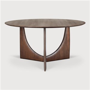 Geometric: Teca barnizada marrón