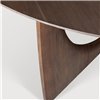 Geometric: Teca barnizada marrón