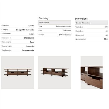 Mueble TV Kabuki Ethnicraft