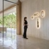 Lámpara aplique pared Lens Wall Oval. Luzifer. Lampara de luz LED Circular diseño de  Mut Design