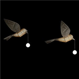Lámpara suspensión Birdy Horizontal LZF
