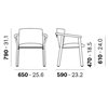 Sillón Lamorisse Wood 3686 Pedrali
