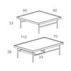 Mesa centro Kutxa Madera/Lacado Treku