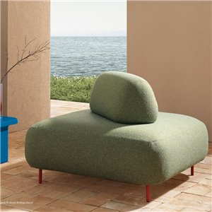 Pouf Buddy Oasi con respaldo Pedrali