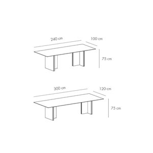 Mesa rectangular Stockholm Dekton Punt