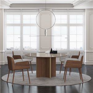 Mesa circular Stockholm Dekton Punt