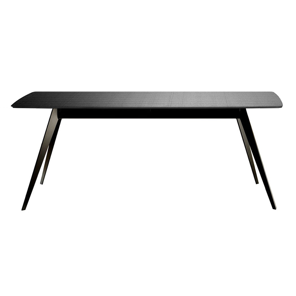 Mesa Aise oval fija pies metálicos Treku