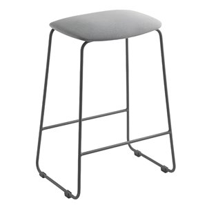 Taburete Bisell metal tapizado de Treku. Descubre el nuevo taburete Bisell de Treku