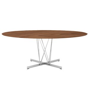 Mesa Viscount of Wood ovalada Kartell