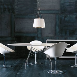 Mesa Glossy mármol ovalada Kartell