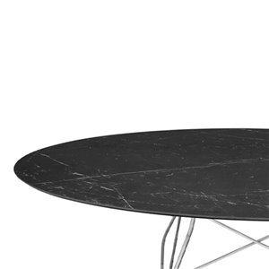 Mesa Glossy mármol ovalada Kartell