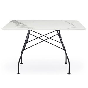 Mesa Glossy mármol cuadrada Kartell