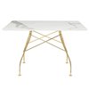 Mesa Glossy mármol cuadrada Kartell