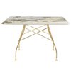 Mesa Glossy mármol cuadrada Kartell