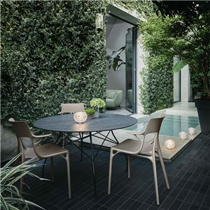 Mesa Glossy Outdoor redonda Kartell