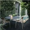 Mesa Glossy Outdoor redonda Kartell