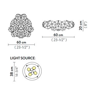 Aplique Drusa Slamp
