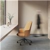 Sillón Aleta Executive madera con ruedas Viccarbe