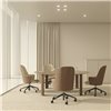 Sillón Aleta Executive madera con ruedas Viccarbe