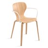Sillón Ears base cuatro patas madera Viccarbe