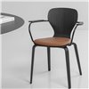 Sillón Ears base cuatro patas madera Viccarbe