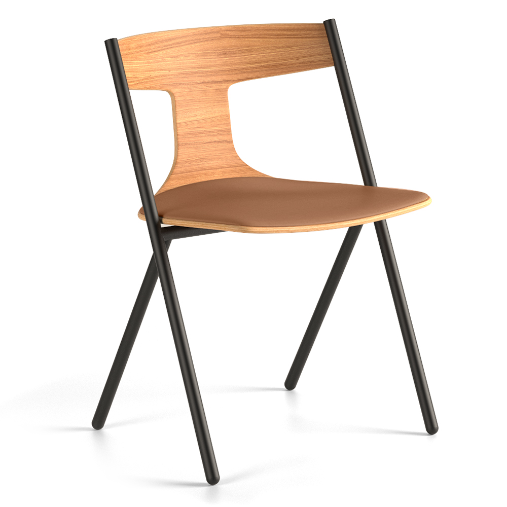 Silla Quadra tapizada Viccarbe