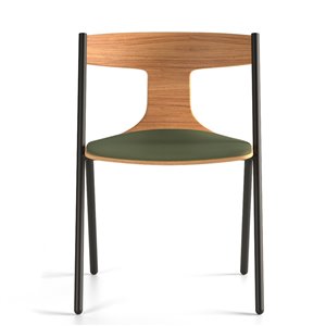 Silla Quadra tapizada Viccarbe