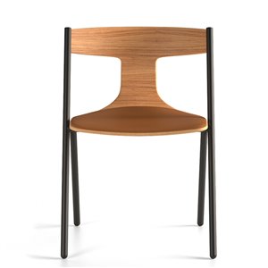 Silla Quadra tapizada Viccarbe
