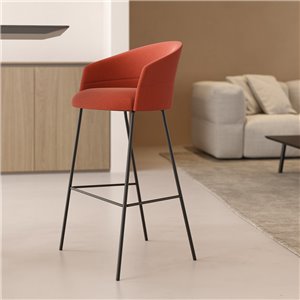 Taburete Copa cuatro patas metal Viccarbe