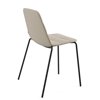 Silla Maarten tapizada base metálica Viccarbe