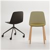 Silla Maarten base cuatro patas madera Viccarbe