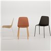 Silla Maarten base cuatro patas madera Viccarbe