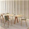 Silla Maarten base cuatro patas madera Viccarbe