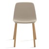 Silla Maarten tapizada base cuatro patas madera Viccarbe