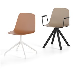 Sillón Maarten base giratoria Viccarbe