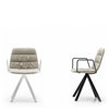 Sillón Maarten tapizada base giratoria Viccarbe