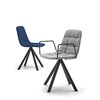Sillón Maarten tapizada base giratoria Viccarbe