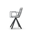 Sillón Maarten tapizada base giratoria Viccarbe