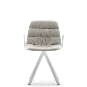 Sillón Maarten tapizada base giratoria Viccarbe