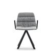 Sillón Maarten tapizada base giratoria Viccarbe