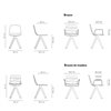 Sillón Maarten tapizada base giratoria Viccarbe